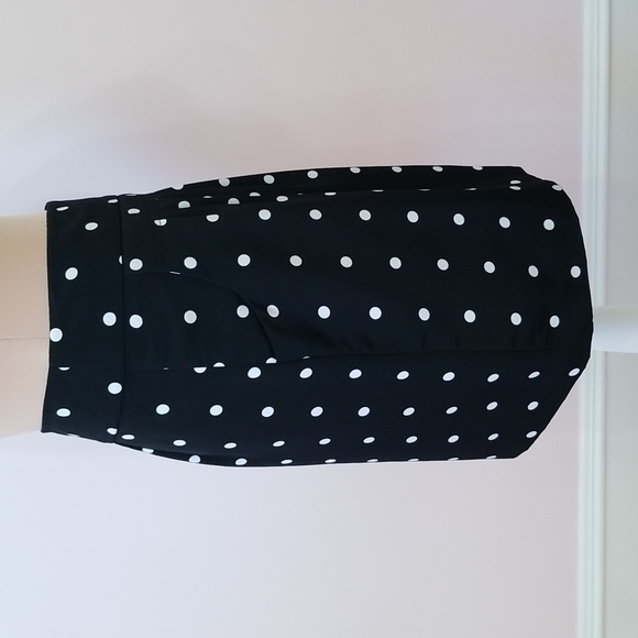 Worthington petite black polka dot skirt, size 4P - Picture 5 of 12